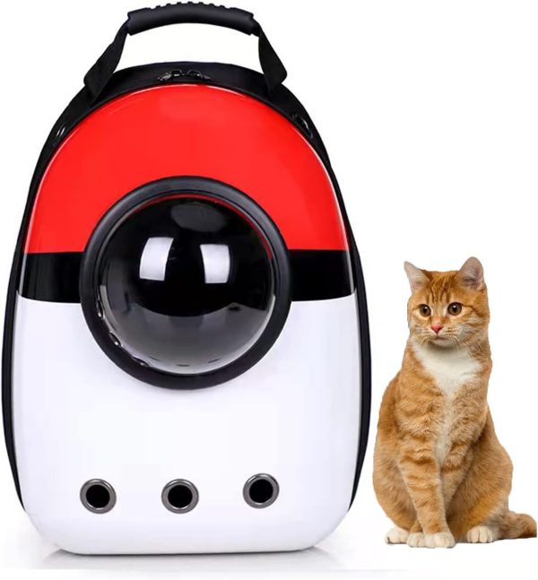 Pet Travel Carrier, Cat Dog Dome Space Capsule Bubble Backpack, Portable Waterproof Breathable Knapsack for Hiking, Traveling